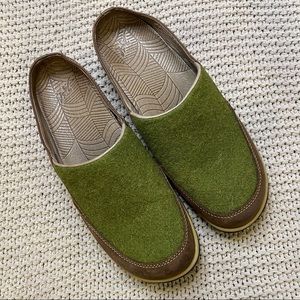 Chaco Quinn Clog Slip On Green Brown Size 9